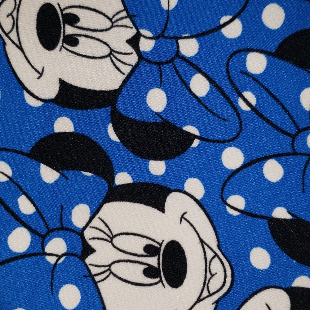 Lularoe Minnie Mouse One Size Blue & White Legging - Picture 10 of 10
